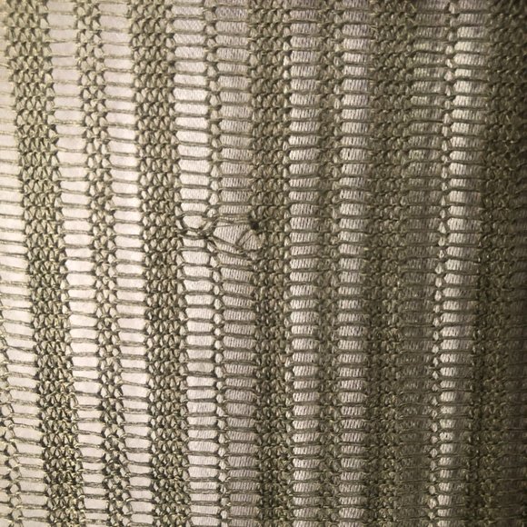 Ambiance Olive Green Long Open Weave Cardigan - Picture 4 of 4